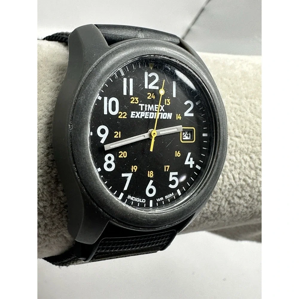 Timex 905 Mens Indiglo Expedition Watch New Battery V0‎ 2011 38MM 8
